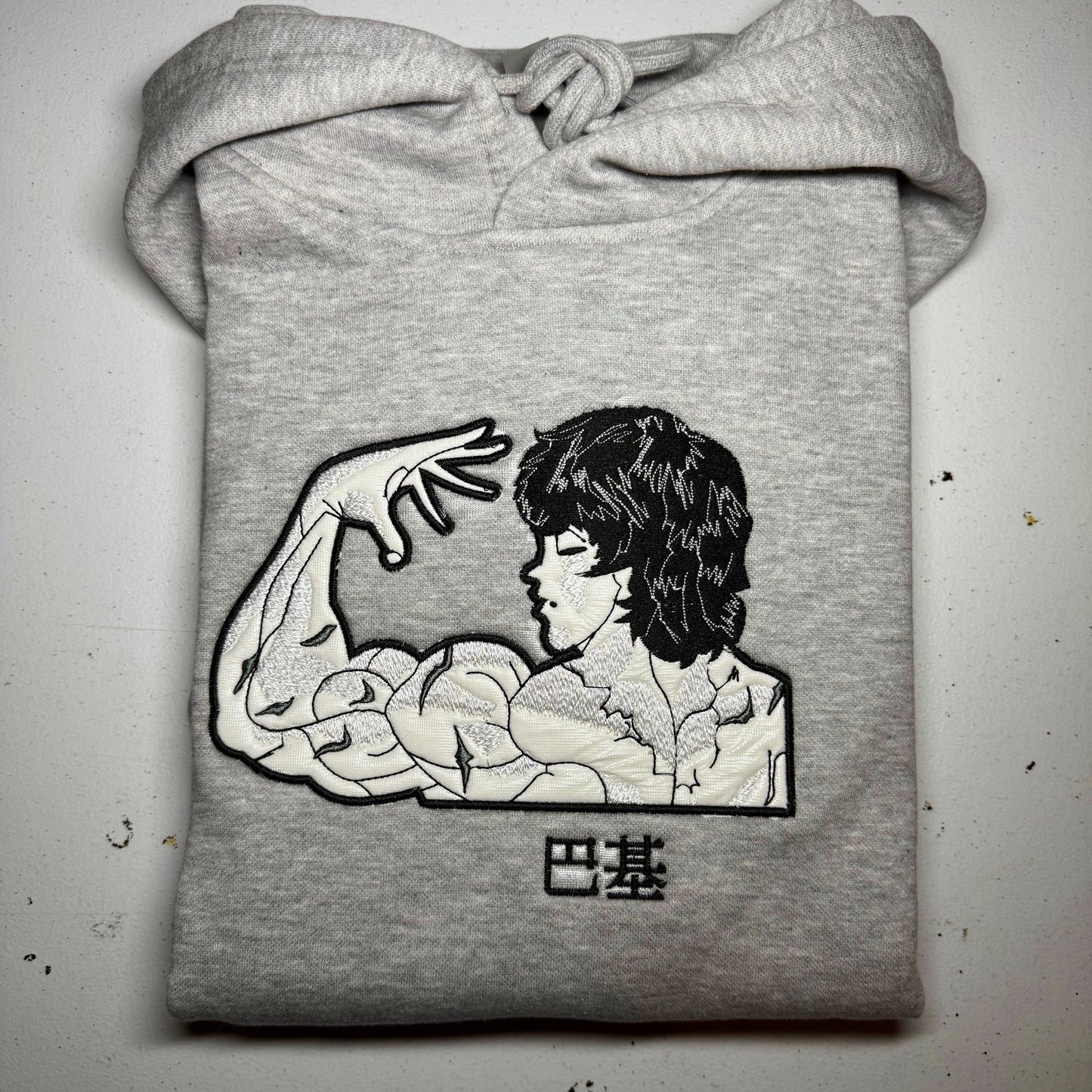 LIMITED Baki Pose EMBROIDERED ANIME HOODIE