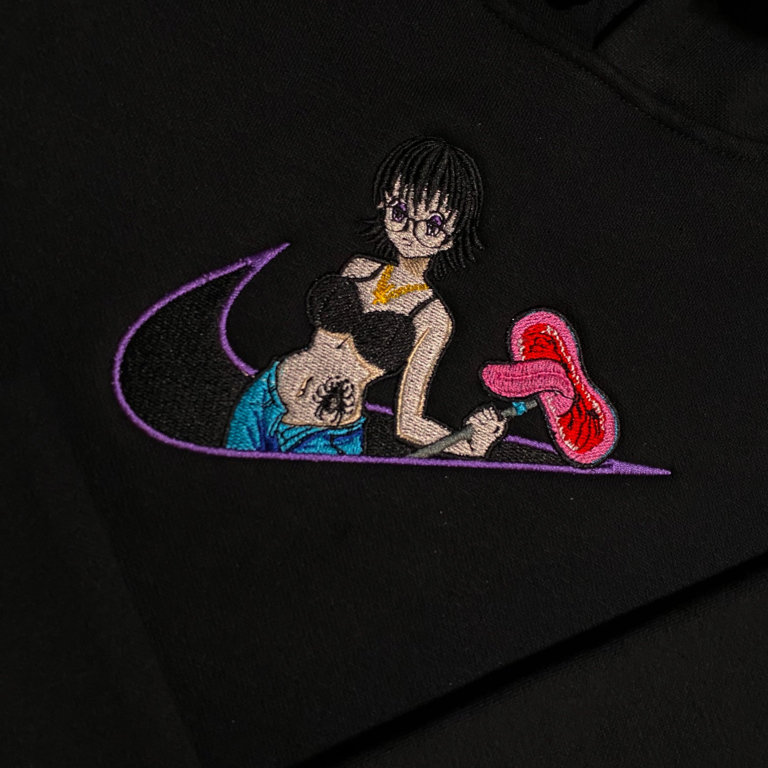 LIMITED Hunter X Hunter Shizuku Murasaki Gyat EMBROIDERED GYM HOODIE ...