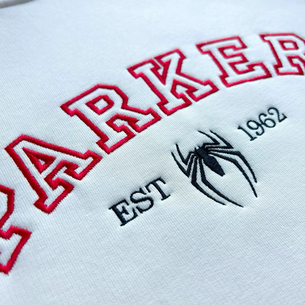 Spider-Man Peter Parker Embroidered Sweatshirt/Crewneck