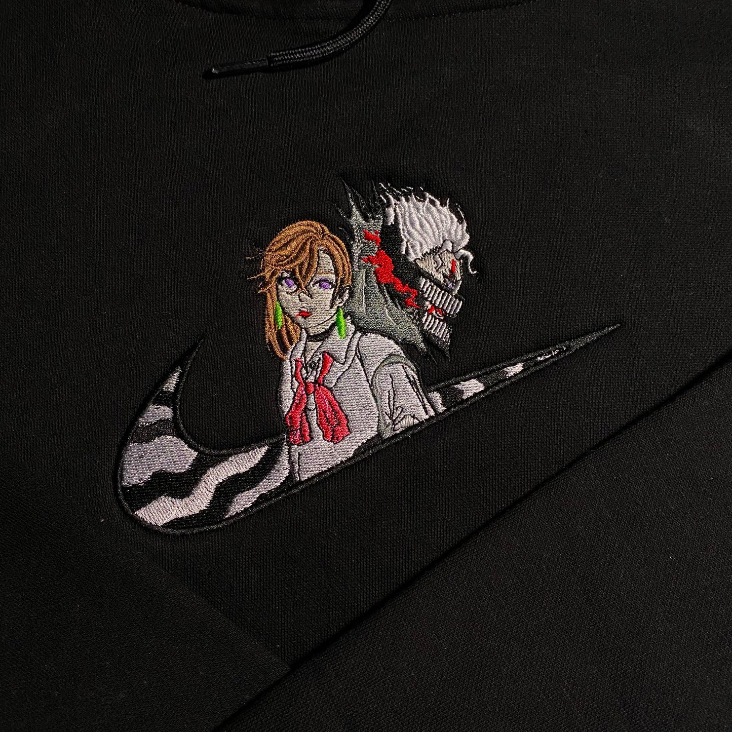 LIMITED DanDaDan Ken Takakura Momo Ayase EMBROIDERED ANIME HOODIE