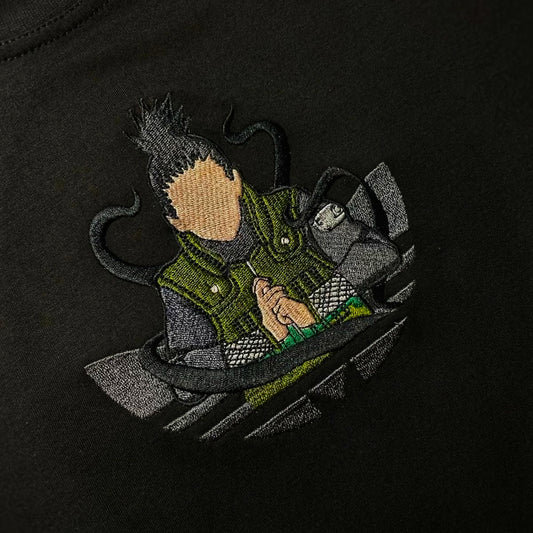 LIMITED Shikamaru Custom Adidas EMBROIDERED ANIME HOODIE