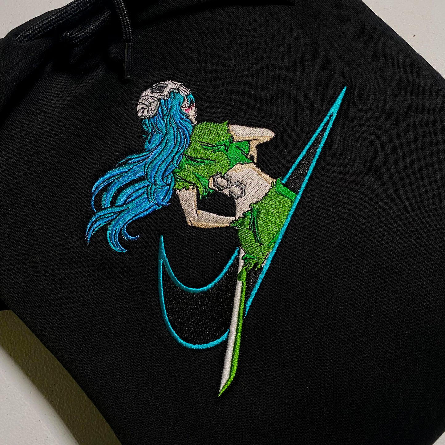 LIMITED Tres Espada Nelliel Tu Gyat EMBROIDERED GYM HOODIE