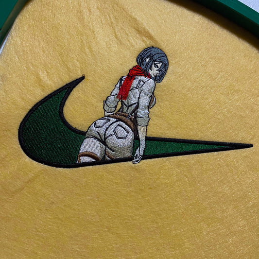 LIMITED AOT Mikasa Ackerman Gyat Embroidered T-Shirt