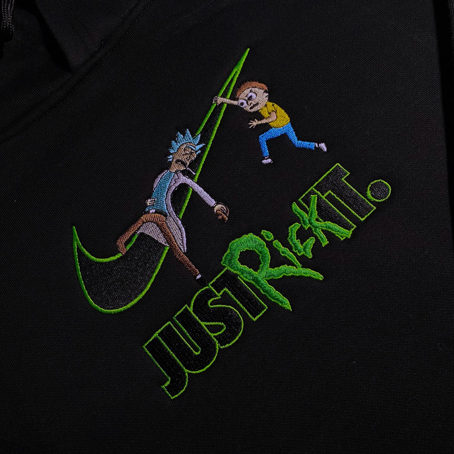 LIMITED Just Rick It Remix EMBROIDERED GYM HOODIE
