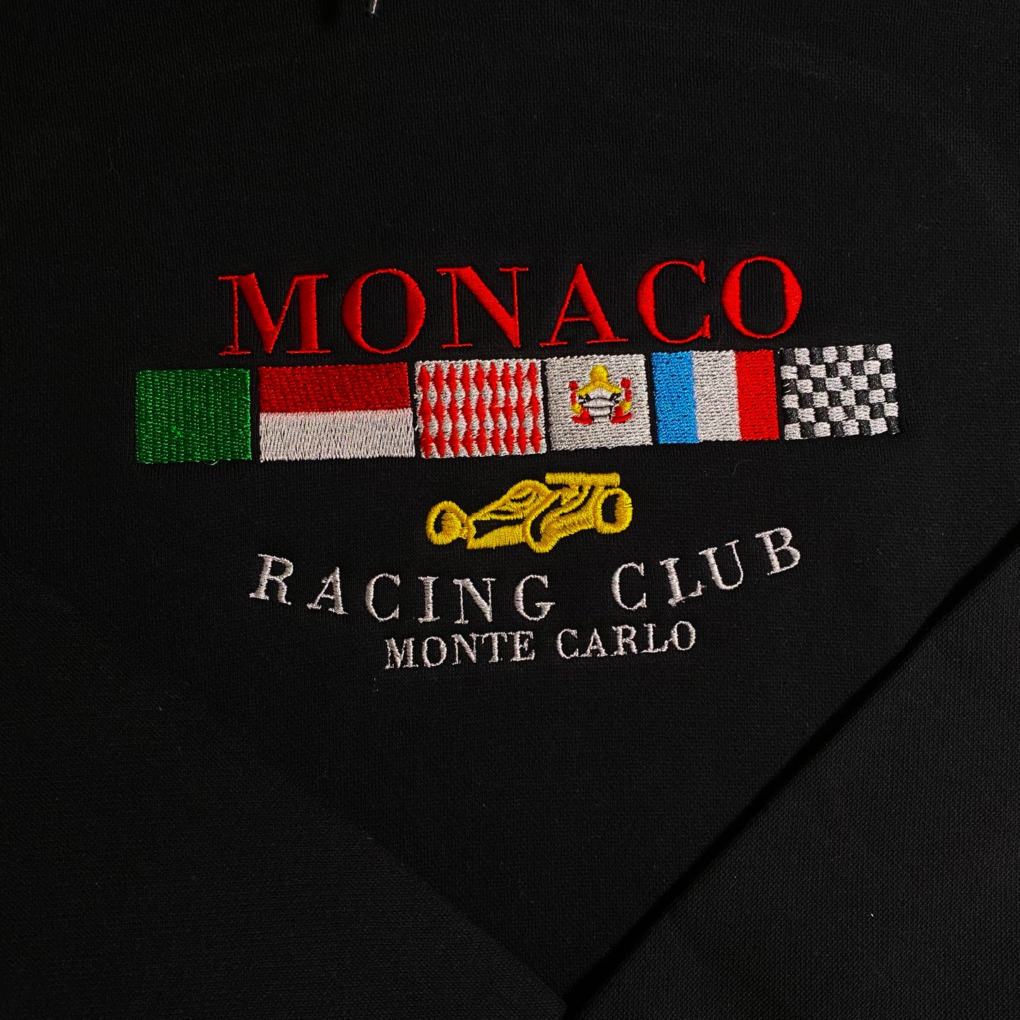 LIMITED Monaco Racing Club EMBROIDERED GYM HOODIE