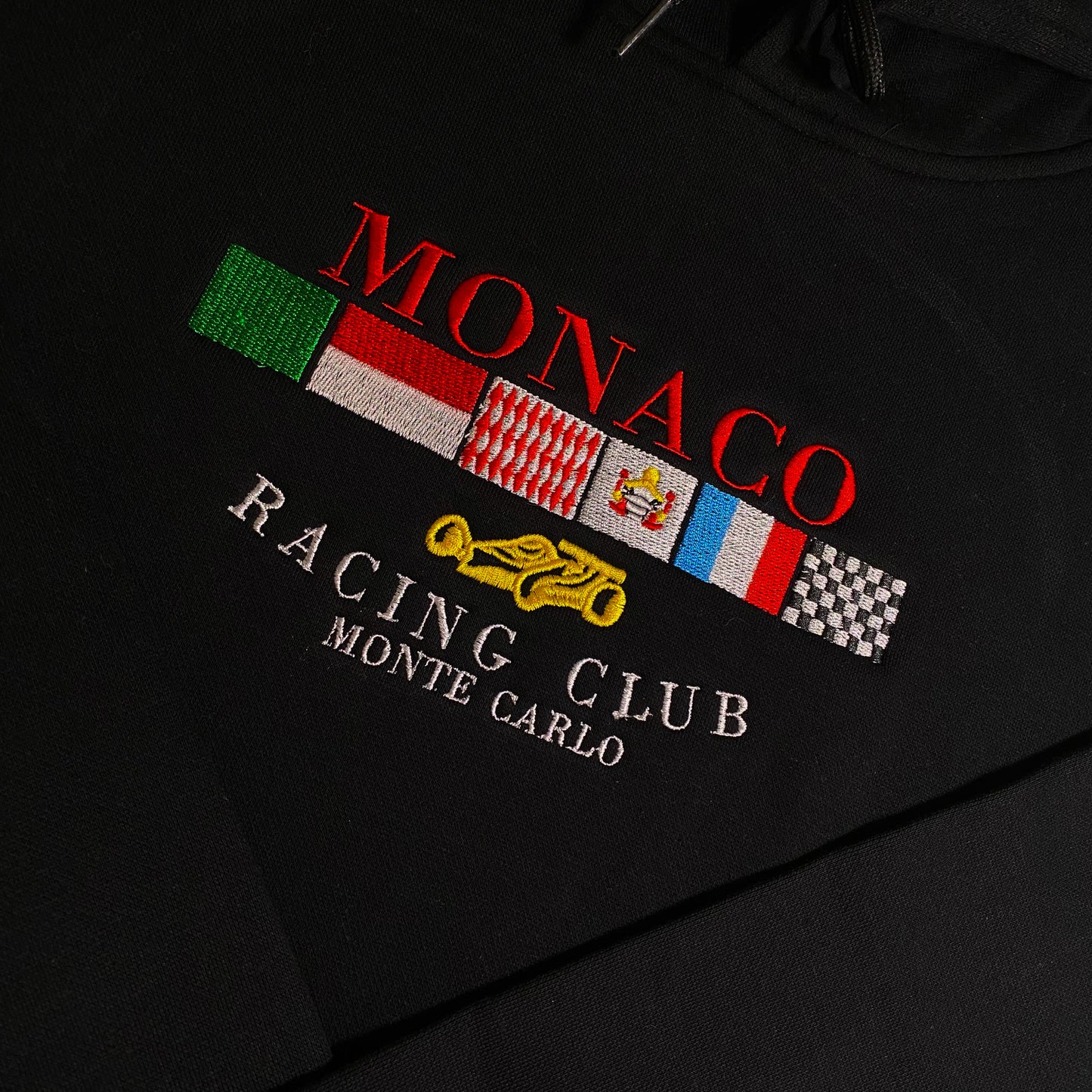 LIMITED Monaco Racing Club EMBROIDERED GYM HOODIE