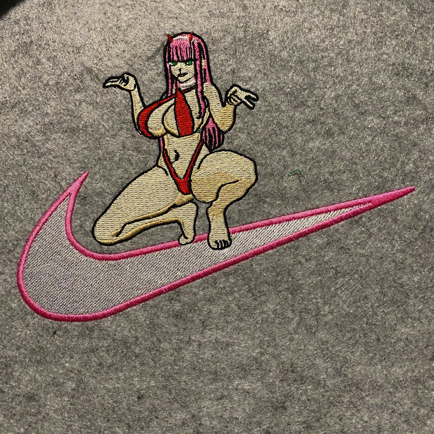 LIMITED Zero Two Squat Gyat EMBROIDERED Gym HOODIE