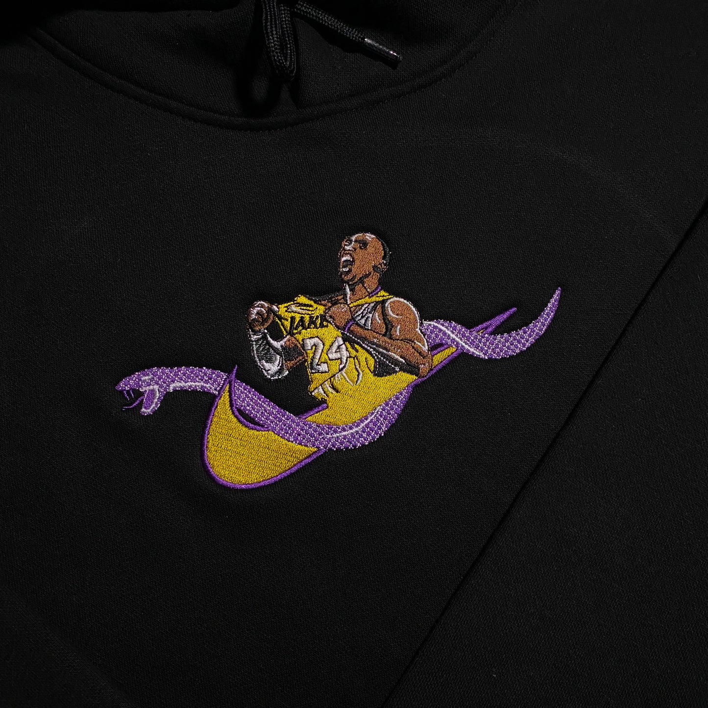 LIMITED Kobe Bryant 24 X Lakers Nation EMBROIDERED Gym HOODIE