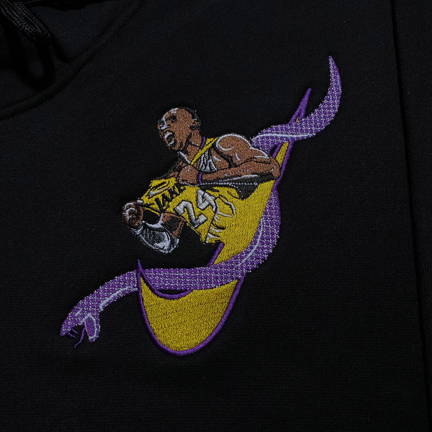 LIMITED Kobe Bryant 24 X Lakers Nation EMBROIDERED Gym HOODIE