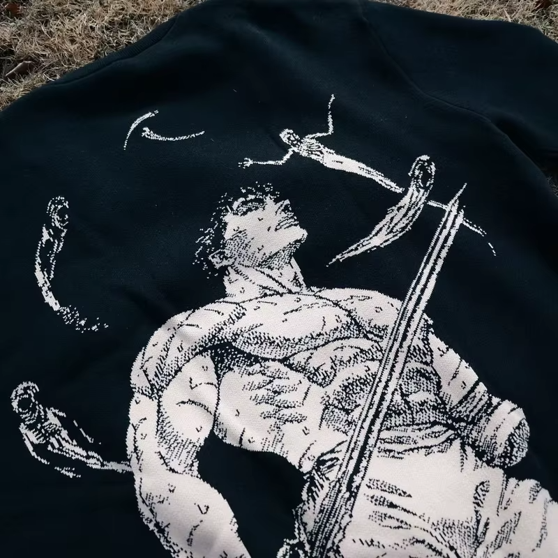 LIMITED Berserk Guts Vintage Knitted Sweatshirt