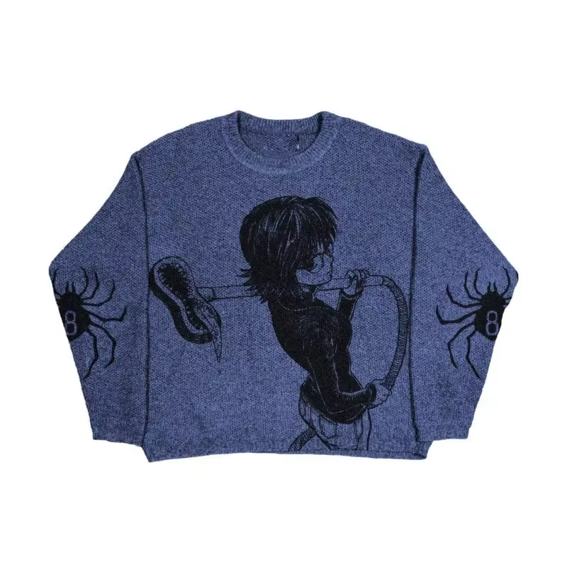 LIMITED Hunter X Hunter Shizuku Murasaki Vintage Knitted Sweatshirt