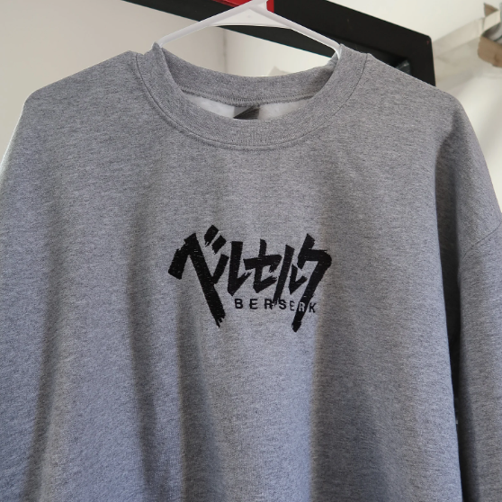 Limited Berserk  Embroidered Sweatshirt/Crewneck