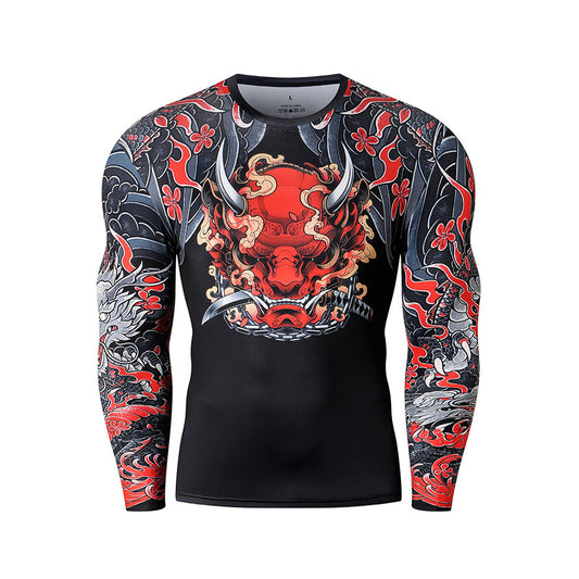 Yakuza Inspired Athletic Compression Shirt