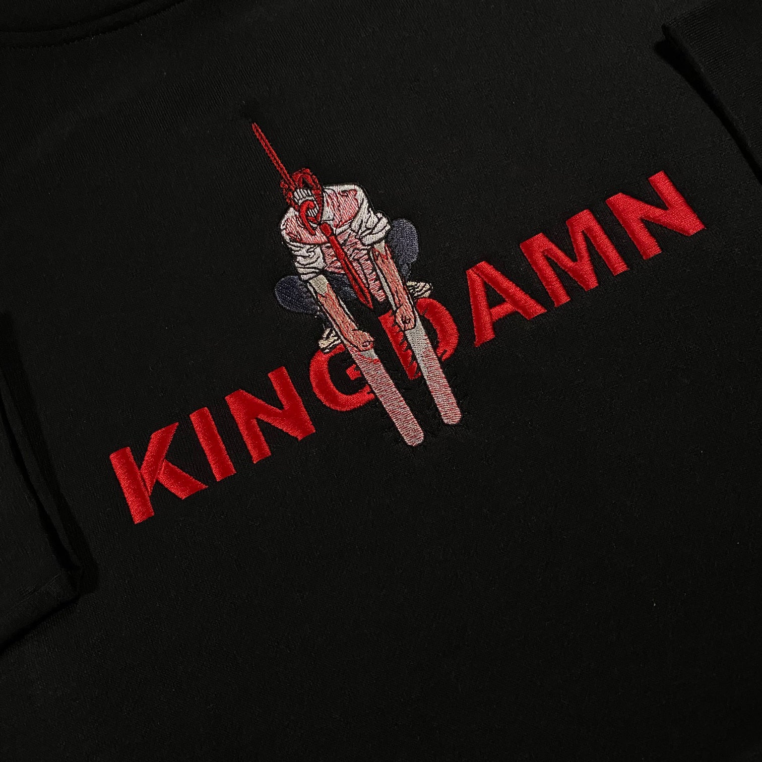 LIMITED Kingdamn Chainsaw Man EMBROIDERED HOODIE – Corgi Kingdamn